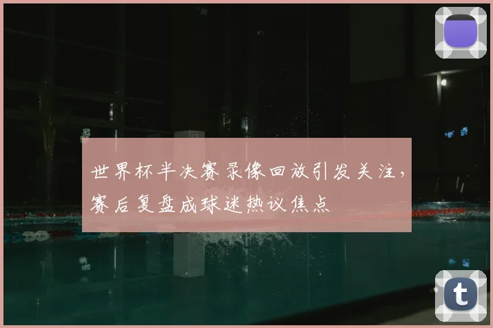 世界杯半决赛录像回放引发关注,赛后复盘成球迷热议焦点